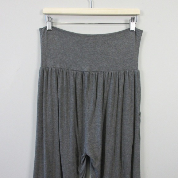Slightly Buddha Harem Pants Women L Gray Bamboo Blend Lounge Casual Comfy 342 - Picture 10 of 12